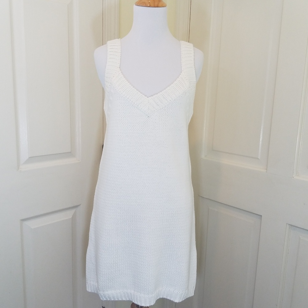 ZARA KNIT V-NECK SLEEVELESS TUNIC